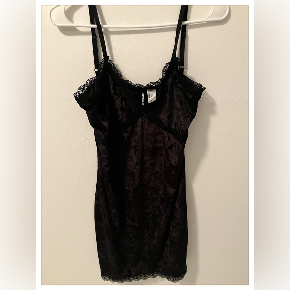 Velvet Lace Mini Dress